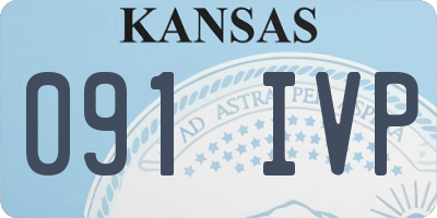 KS license plate 091IVP