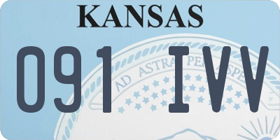 KS license plate 091IVV
