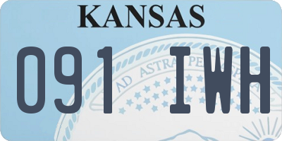KS license plate 091IWH
