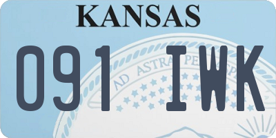 KS license plate 091IWK