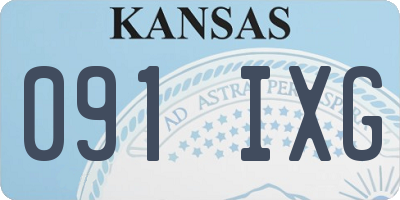 KS license plate 091IXG