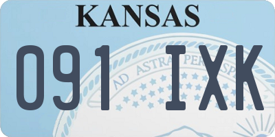 KS license plate 091IXK