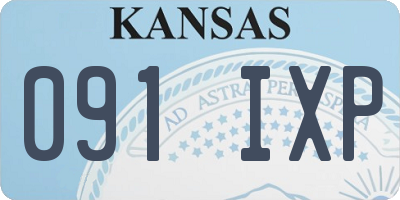 KS license plate 091IXP