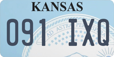 KS license plate 091IXQ