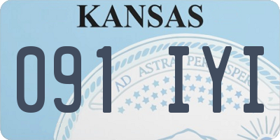 KS license plate 091IYI