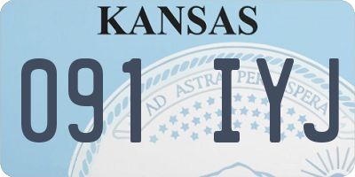 KS license plate 091IYJ