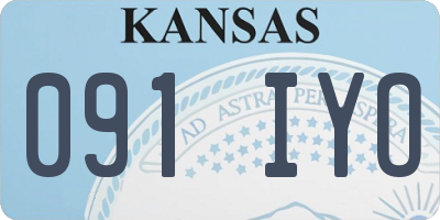KS license plate 091IYO