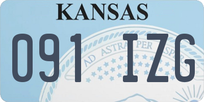 KS license plate 091IZG