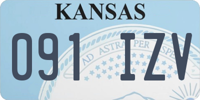 KS license plate 091IZV