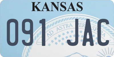KS license plate 091JAC