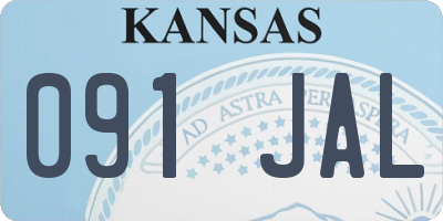 KS license plate 091JAL