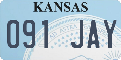 KS license plate 091JAY
