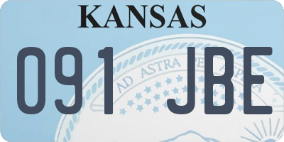 KS license plate 091JBE