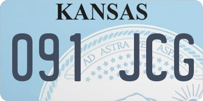 KS license plate 091JCG
