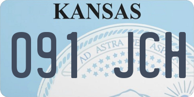 KS license plate 091JCH