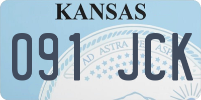 KS license plate 091JCK
