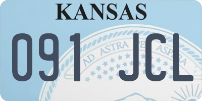 KS license plate 091JCL