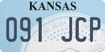 KS license plate 091JCP
