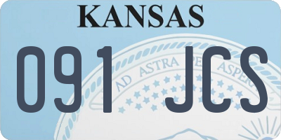 KS license plate 091JCS