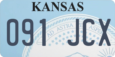 KS license plate 091JCX
