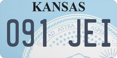 KS license plate 091JEI