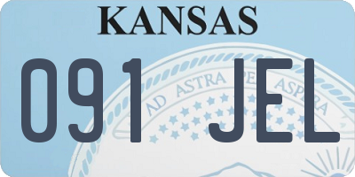 KS license plate 091JEL