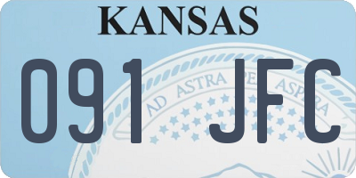 KS license plate 091JFC