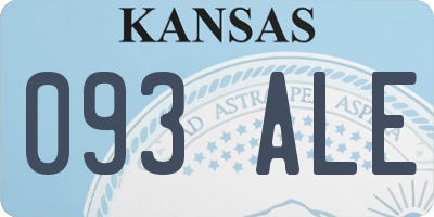 KS license plate 093ALE