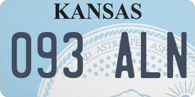 KS license plate 093ALN