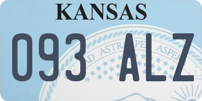 KS license plate 093ALZ