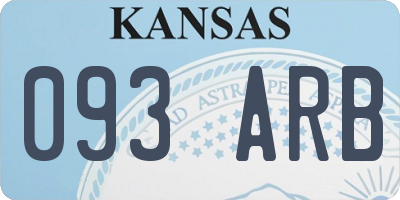 KS license plate 093ARB