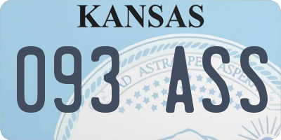 KS license plate 093ASS