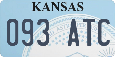 KS license plate 093ATC