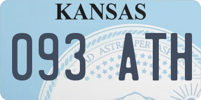 KS license plate 093ATH