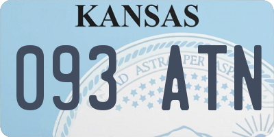 KS license plate 093ATN