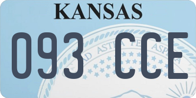 KS license plate 093CCE