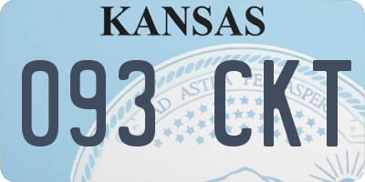 KS license plate 093CKT