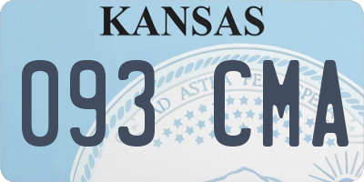 KS license plate 093CMA