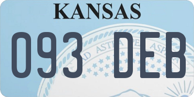 KS license plate 093DEB