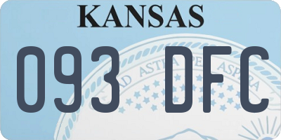 KS license plate 093DFC