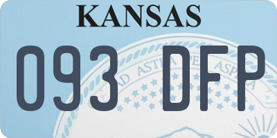 KS license plate 093DFP