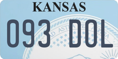 KS license plate 093DOL