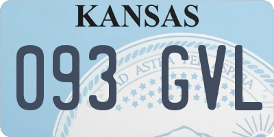 KS license plate 093GVL
