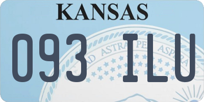 KS license plate 093ILU