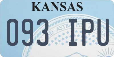 KS license plate 093IPU