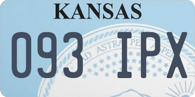 KS license plate 093IPX