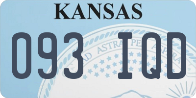 KS license plate 093IQD