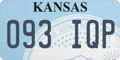 KS license plate 093IQP