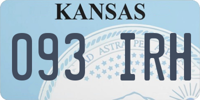 KS license plate 093IRH