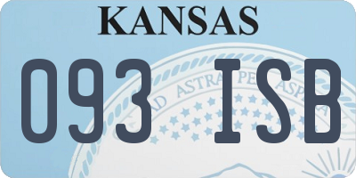 KS license plate 093ISB